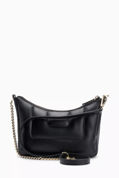 BOSS Double B Monogram Quilted Hobo Bag in Faux Leather