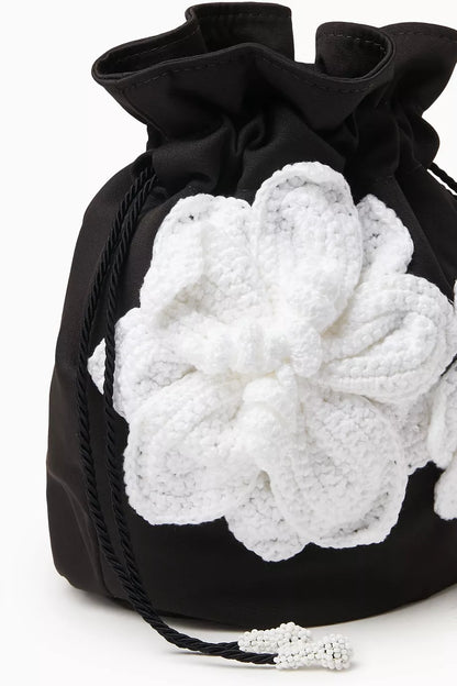 Nannacay x PatBO Cara Floral Bucket Bag in Fabric