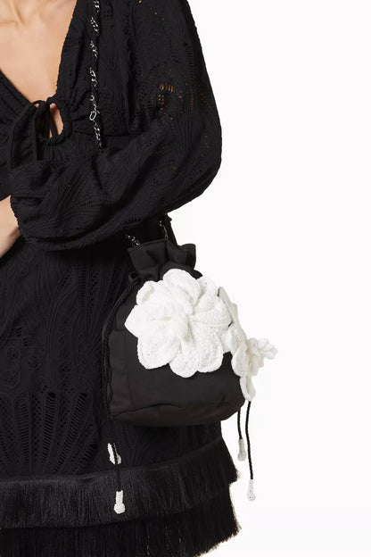Nannacay x PatBO Cara Floral Bucket Bag in Fabric