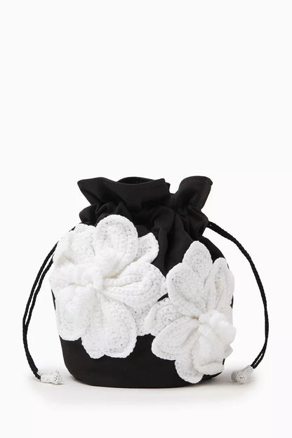 Nannacay x PatBO Cara Floral Bucket Bag in Fabric