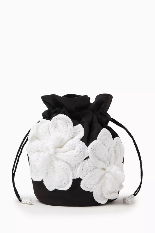 Nannacay x PatBO Cara Floral Bucket Bag in Fabric