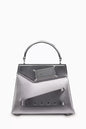 Maison Margiela Small Snatched Top-handle Bag in Metallic Calf Leather