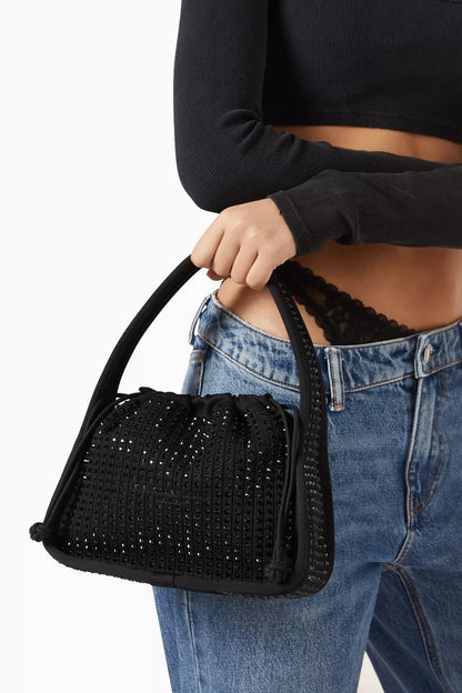 ALEXANDER WANG Small Ryan Embellished Shoulder Bag