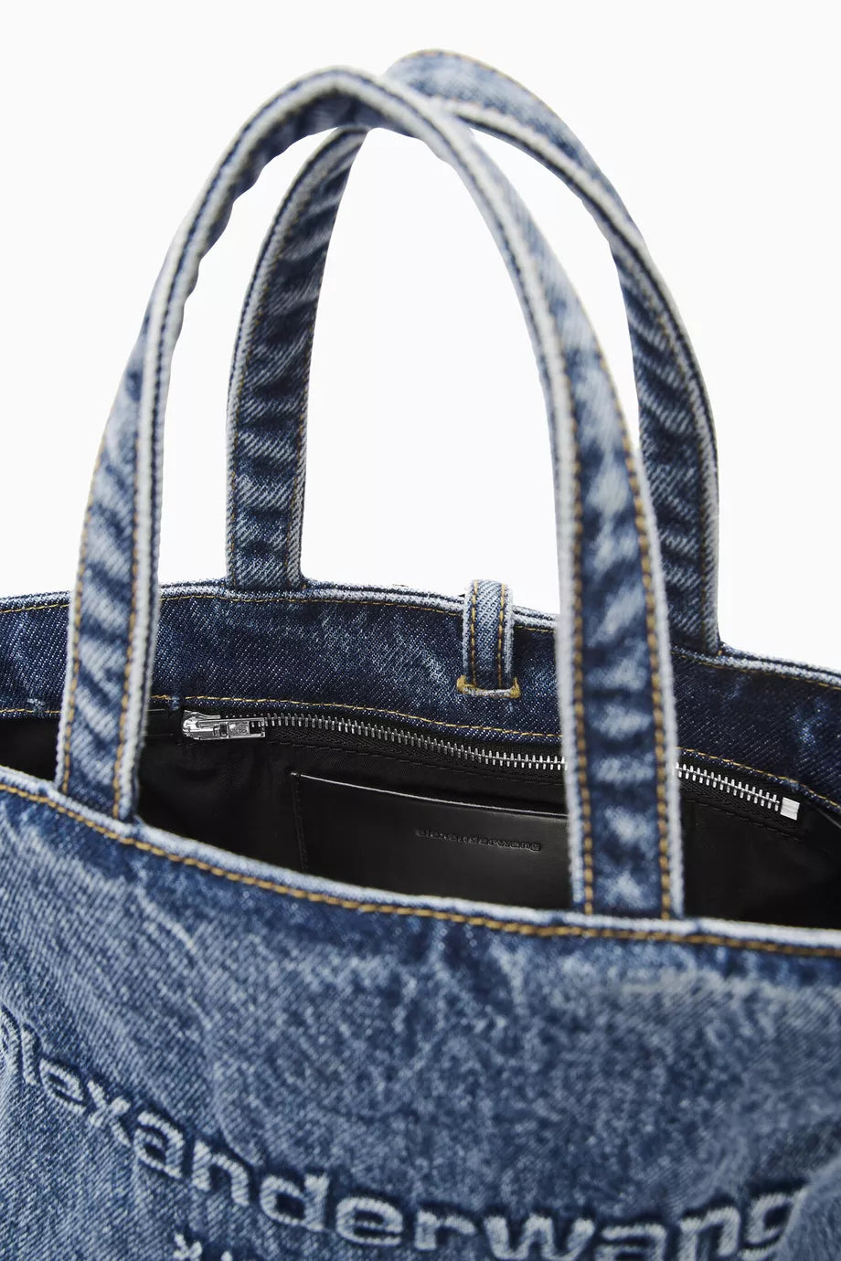 ALEXANDER WANG Small Punch Tote Bag in Denim