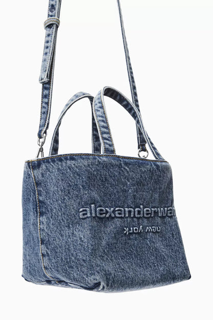 ALEXANDER WANG Small Punch Tote Bag in Denim