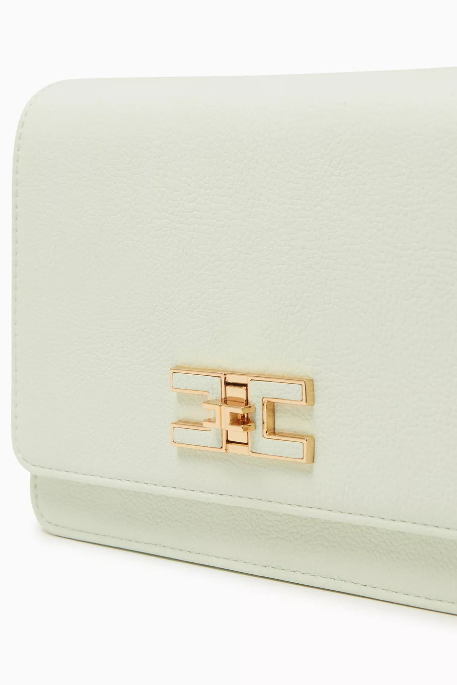 Elisabetta Franchi Small Shoulder Bag in Tumbled Faux Leather
