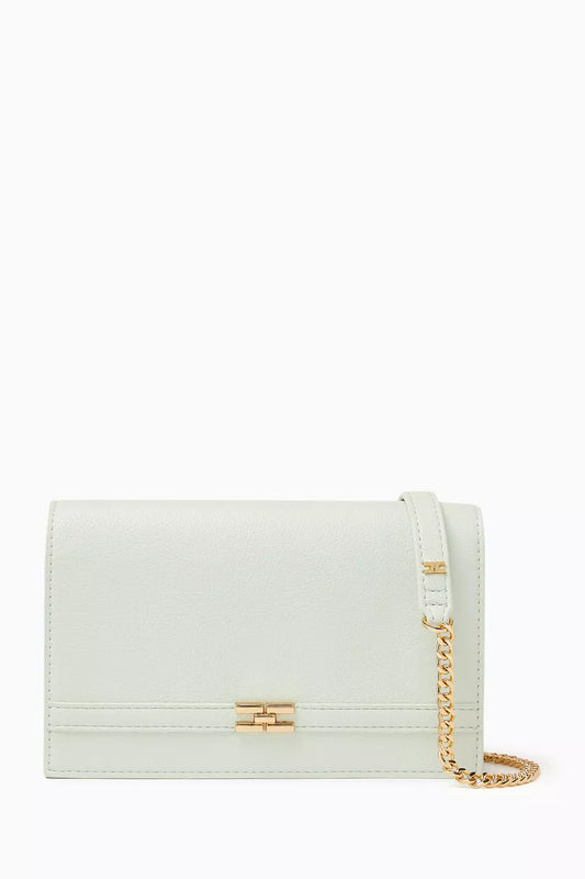 Elisabetta Franchi Logo-plaque Shoulder Bag in Faux Leather