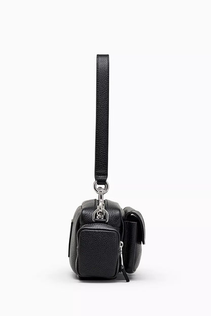 Marc Jacobs The Cargo Shoulder Bag in Grained Leather Black