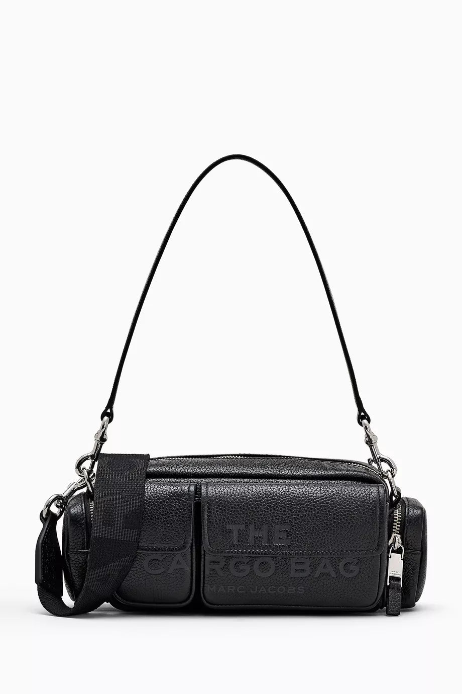 Marc Jacobs The Cargo Shoulder Bag in Grained Leather Black