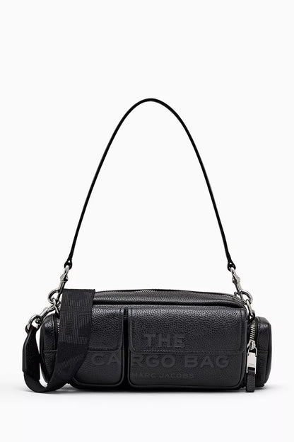 Marc Jacobs The Cargo Shoulder Bag in Grained Leather Black