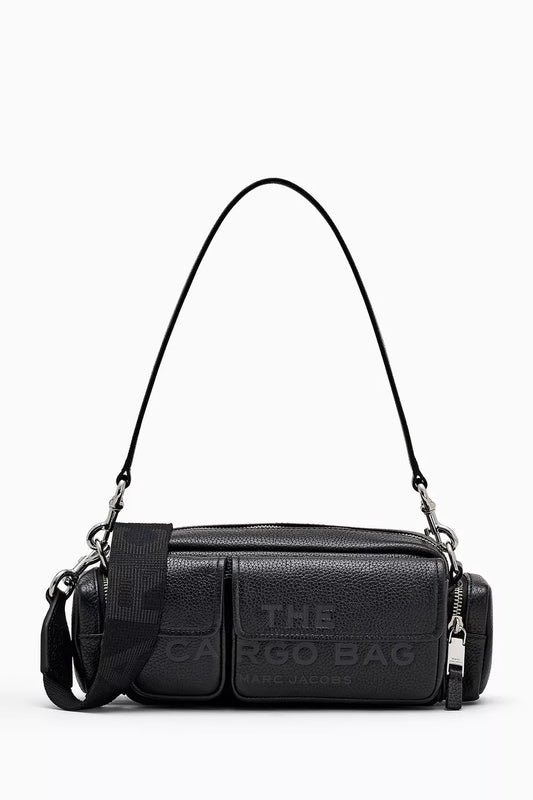 Marc Jacobs The Cargo Shoulder Bag in Grained Leather Black