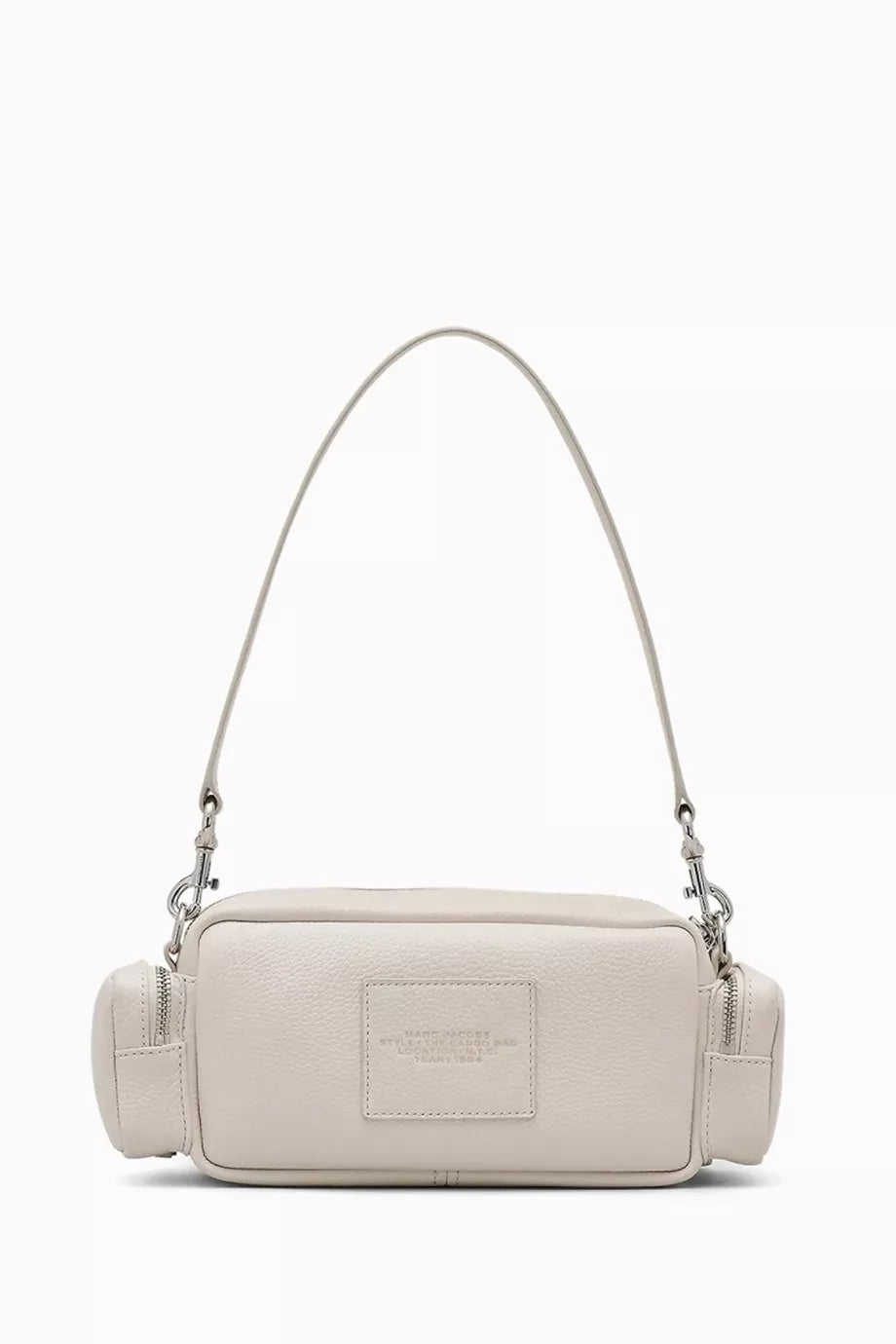 Marc Jacobs The Cargo Shoulder Bag in Grained Leather White