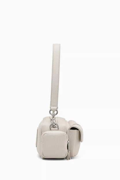 Marc Jacobs The Cargo Shoulder Bag in Grained Leather White