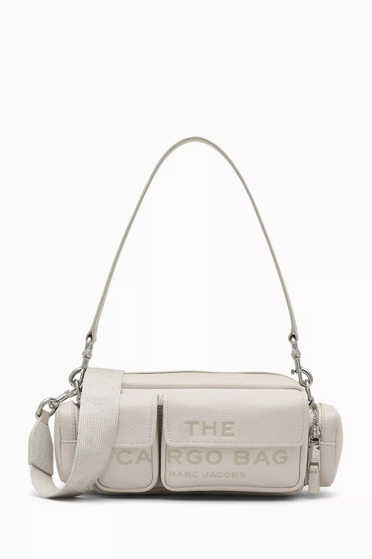 Marc Jacobs The Cargo Shoulder Bag in Grained Leather White