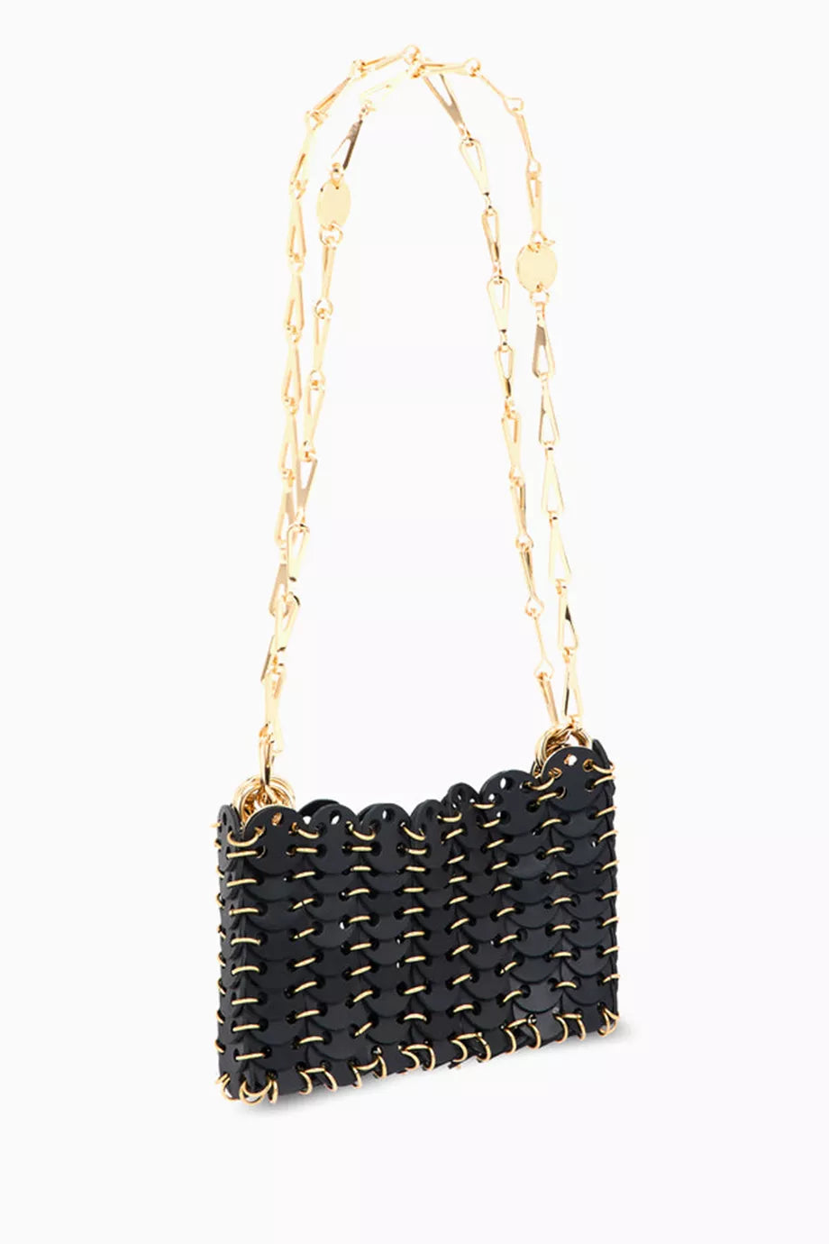 Rabanne 1969 Nano Shoulder Bag in Leather