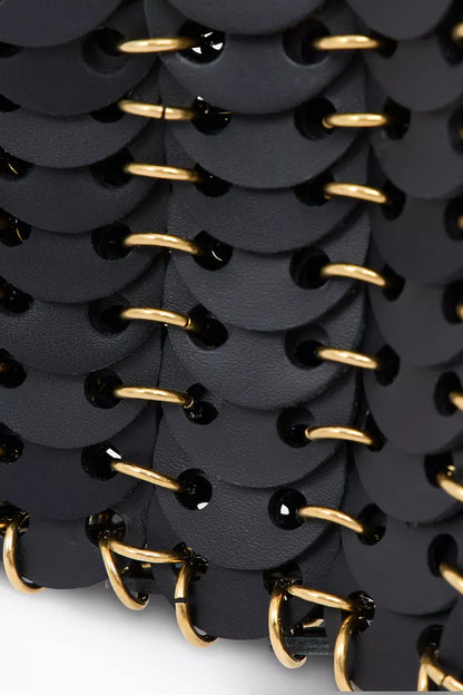 Rabanne 1969 Nano Shoulder Bag in Leather