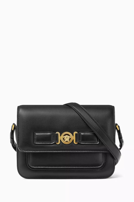 Versace Small Medusa Biggie Crossbody Bag in Leather