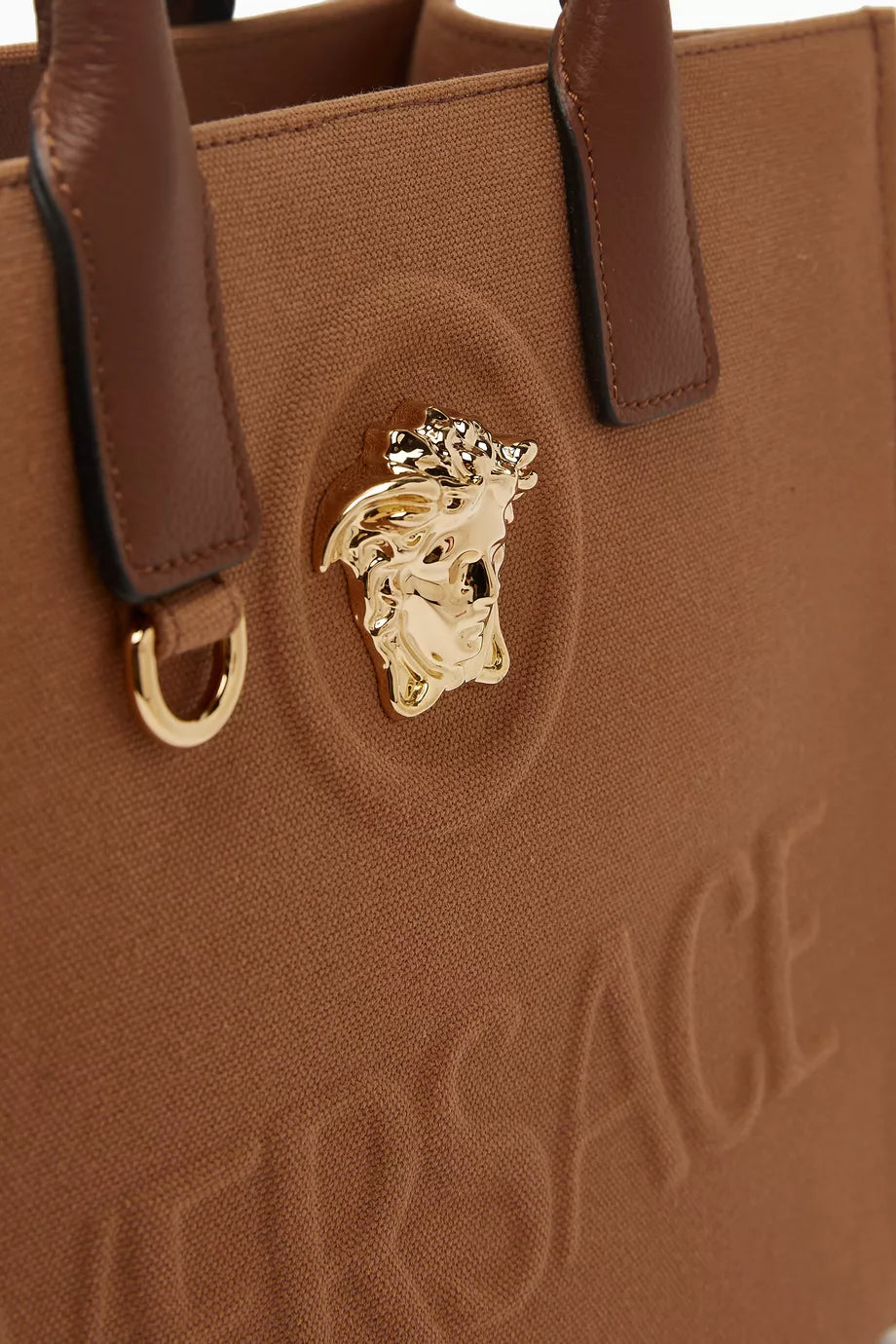 Versace Small La Medusa Tote Bag in Canvas