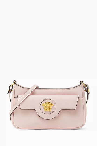 Versace Mini La Medusa Shoulder Bag in Leather