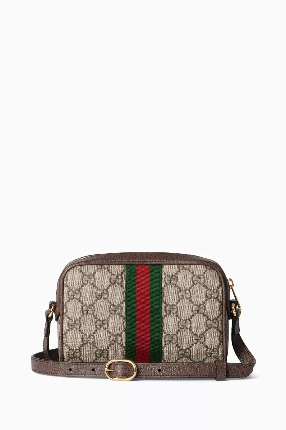 Gucci Mini Ophidia GG Supreme Shoulder Bag in Canvas & Leather