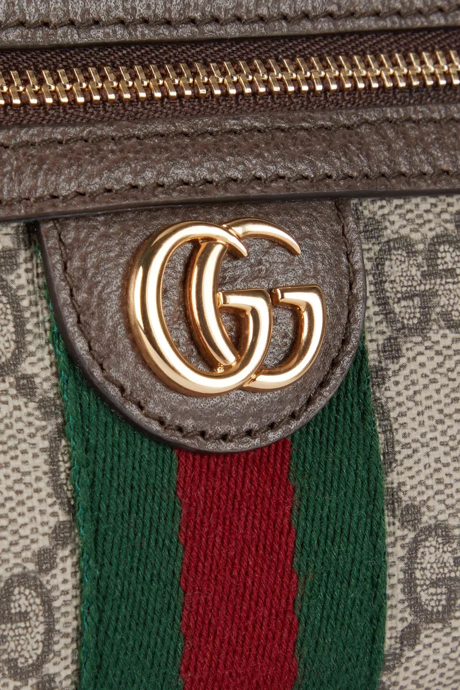 Gucci Mini Ophidia GG Supreme Shoulder Bag in Canvas & Leather