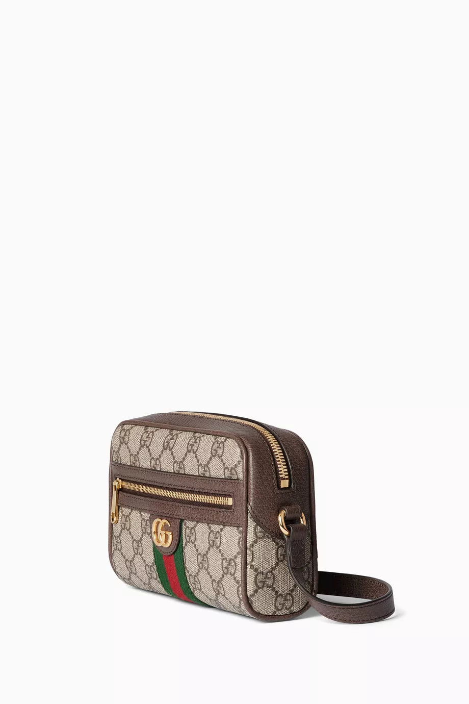 Gucci Mini Ophidia GG Supreme Shoulder Bag in Canvas & Leather