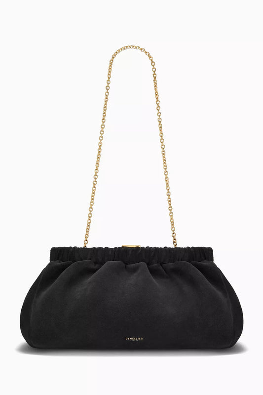 DeMellier Miami Clutch Bag in Suede