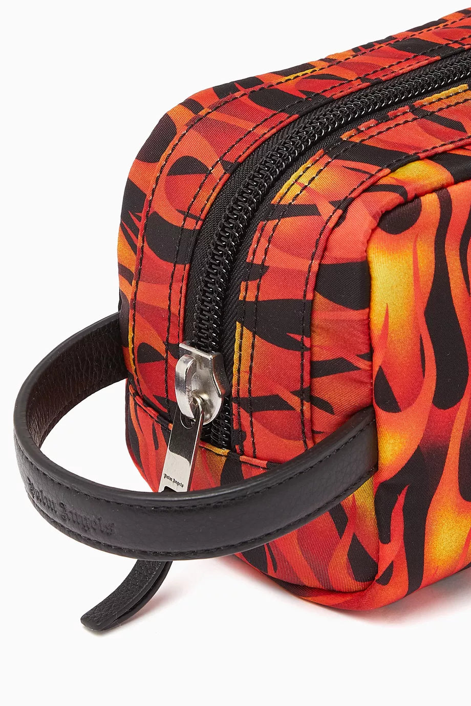 Palm Angels Monogram Flames Pouch in Nylon