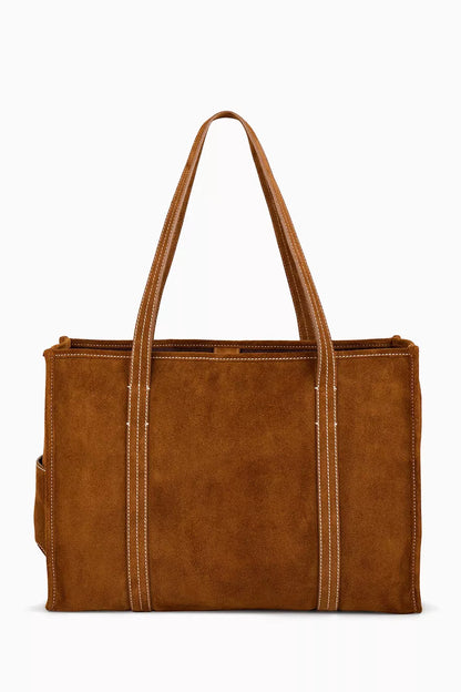 Sandro Paris Medium Tote Bag in Suede