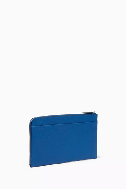 Smythson Slim Pouch in Panama Leather