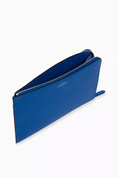Smythson Slim Pouch in Panama Leather