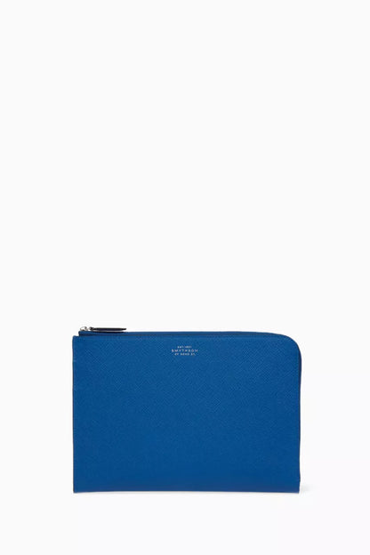 Smythson Slim Pouch in Panama Leather