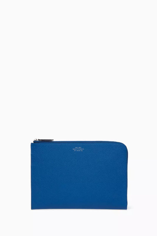 Smythson Slim Pouch in Panama Leather