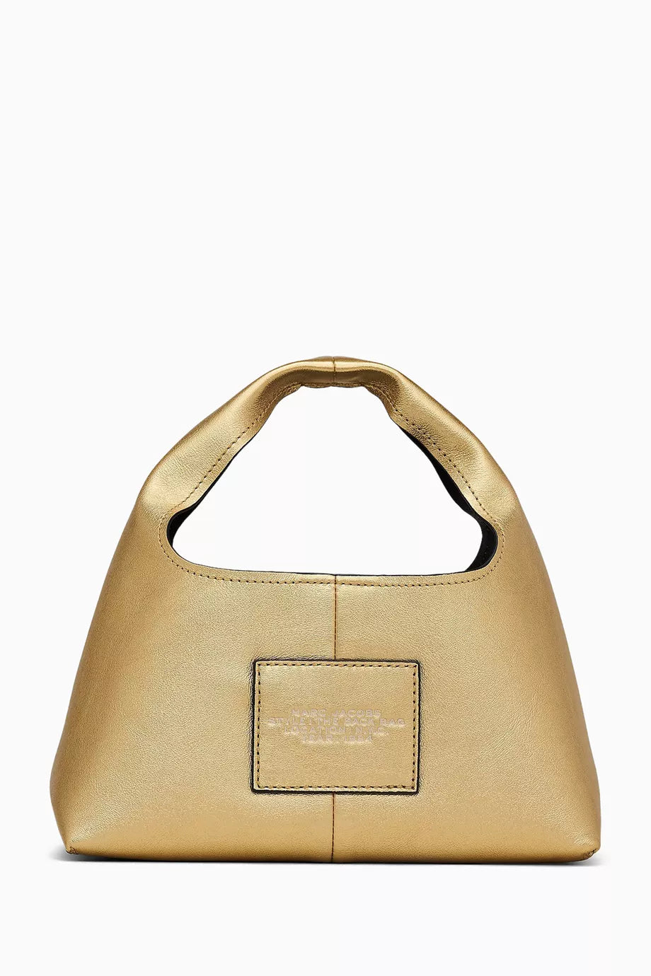 Marc Jacobs The Mini Sack Bag in Metallic Leather Gold