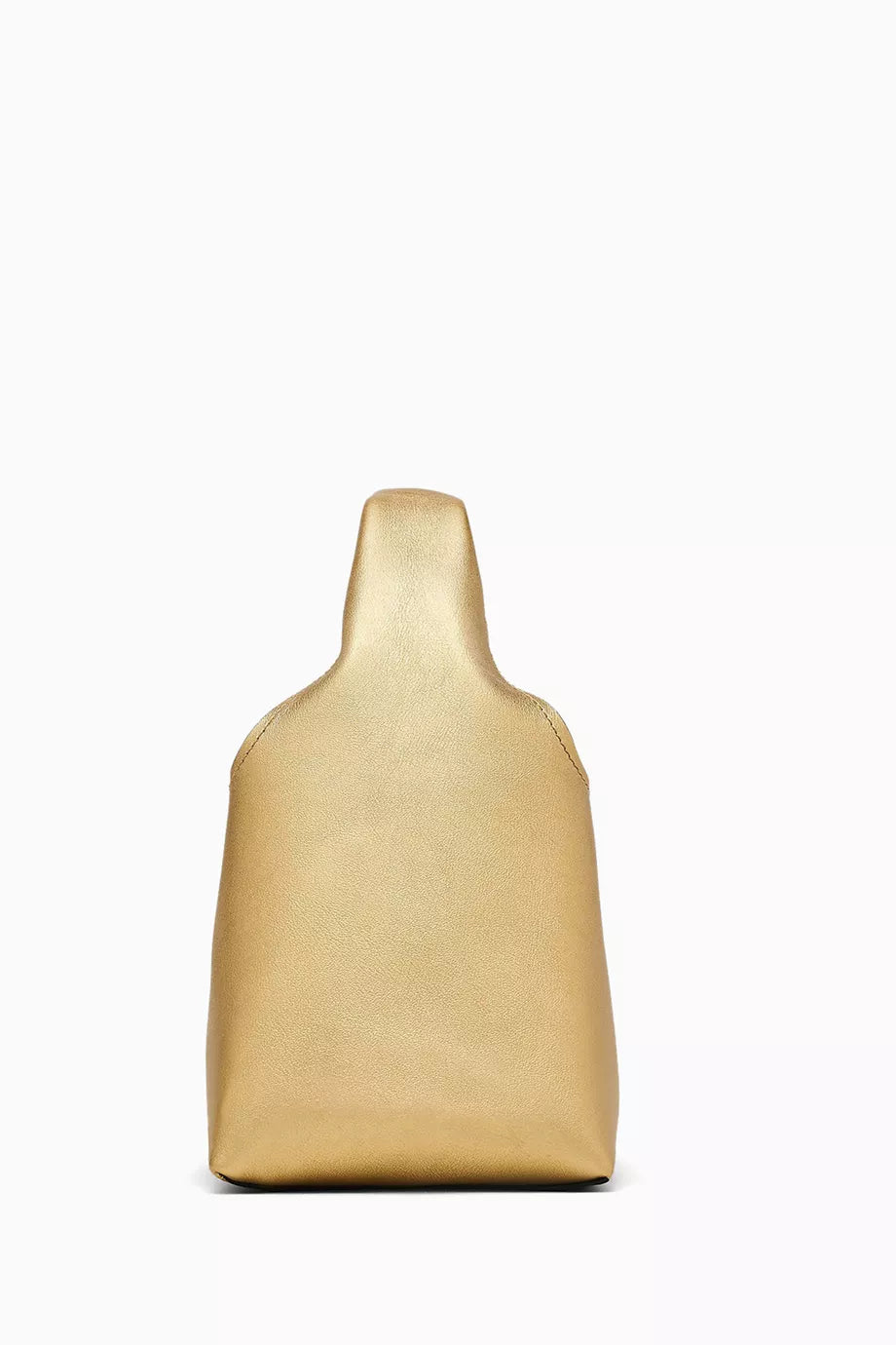 Marc Jacobs The Mini Sack Bag in Metallic Leather Gold