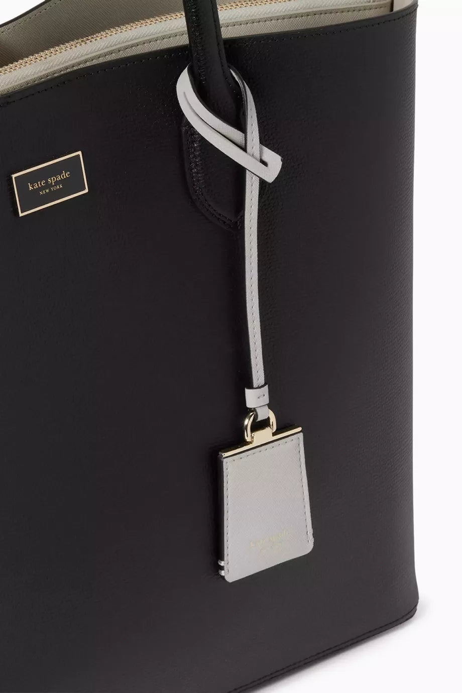 Kate Spade Large Suite Open Tote Bag in Leather - Black
