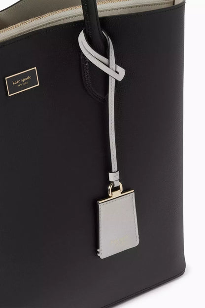 Kate Spade Large Suite Open Tote Bag in Leather - Black