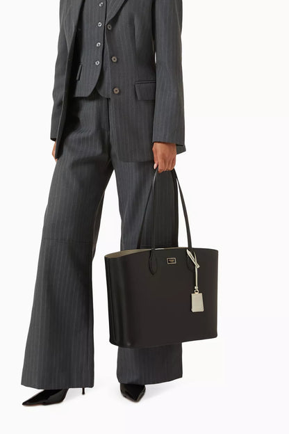 Kate Spade Large Suite Open Tote Bag in Leather - Black