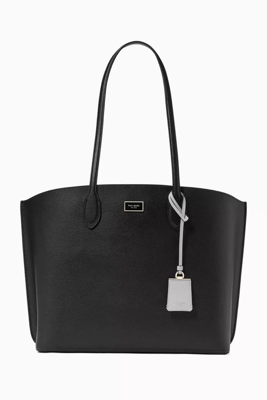 Kate Spade Large Suite Open Tote Bag in Leather - Black