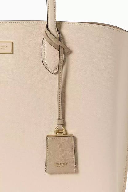 Kate Spade Large Suite Open Tote Bag in Leather - Neutral