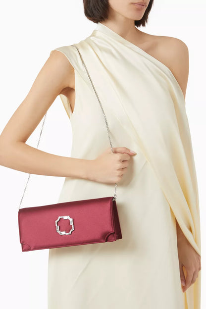 Malone Souliers Vivien Clutch in Satin