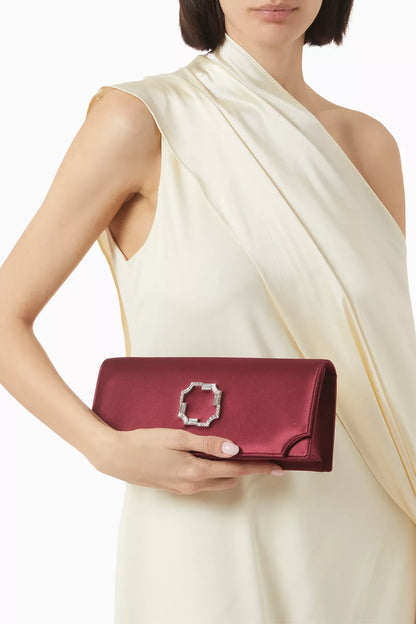 Malone Souliers Vivien Clutch in Satin