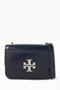 TORY BURCH Small Eleanor Convertible Shoulder Bag in Leather Blue