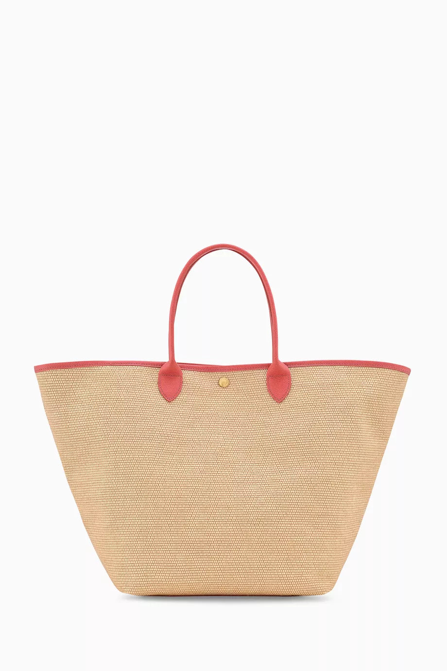 Longchamp Large Le Pliage Collection Basket Bag in Canvas Blush