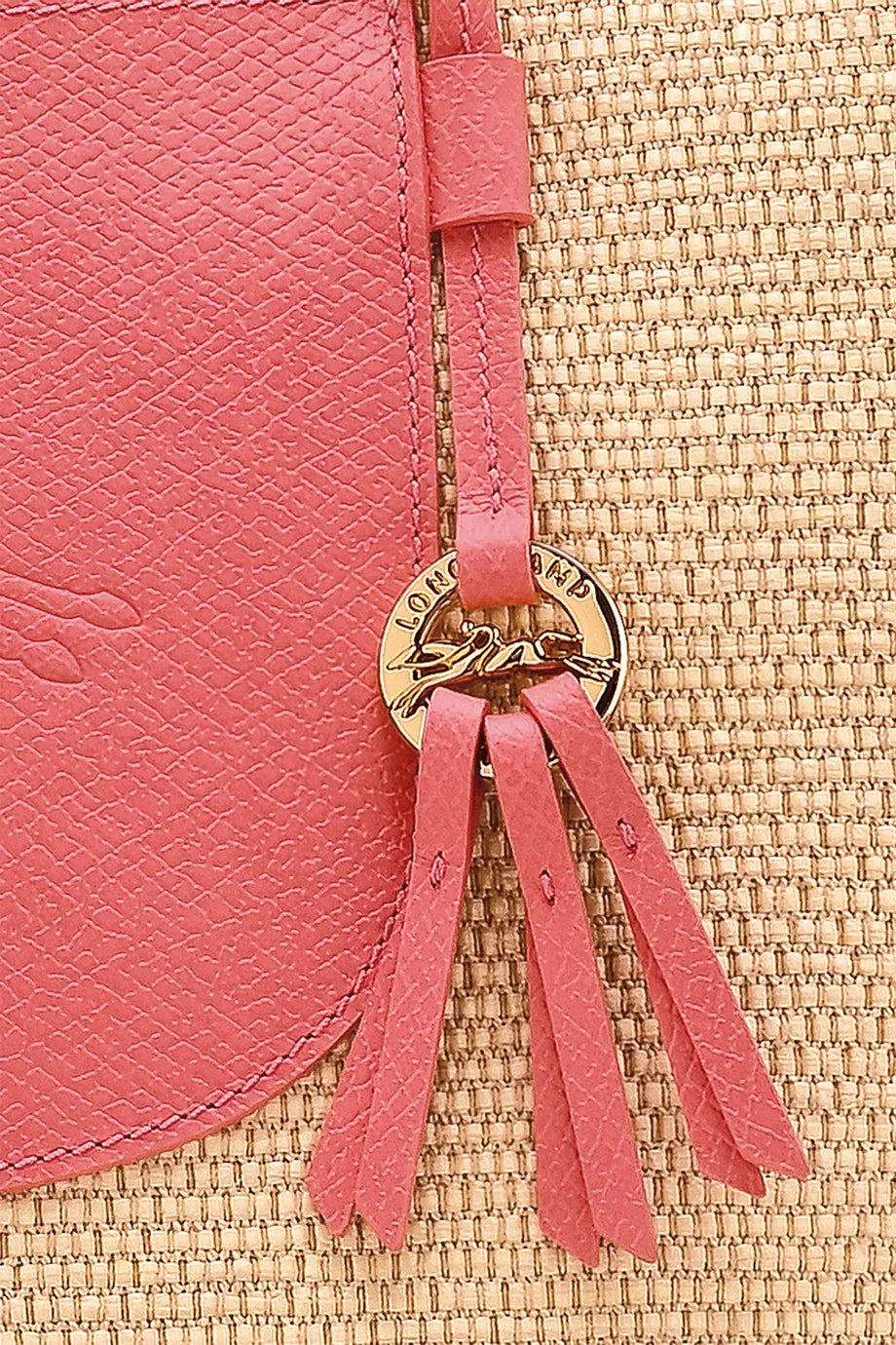Longchamp Large Le Pliage Collection Basket Bag in Canvas Blush