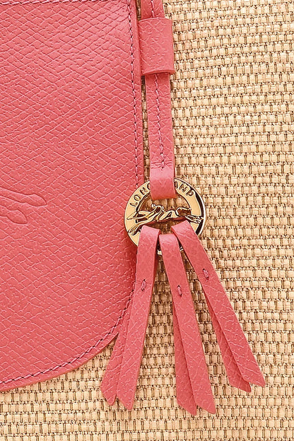 Longchamp Large Le Pliage Collection Basket Bag in Canvas Blush