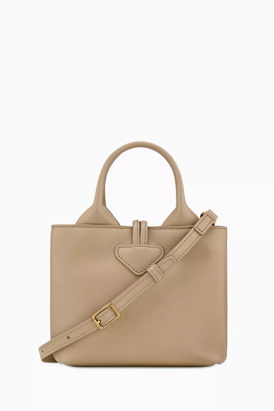 Longchamp XS Le Roseau Tote Bag in Calfskin Leather Neutral