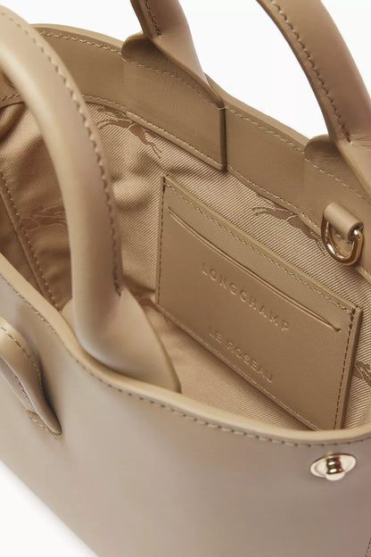 Longchamp XS Le Roseau Tote Bag in Calfskin Leather Neutral