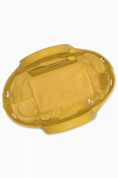 Longchamp XS Le Roseau Tote Bag in Calfskin Leather Ginger