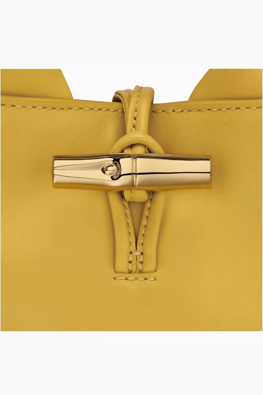 Longchamp XS Le Roseau Tote Bag in Calfskin Leather Ginger